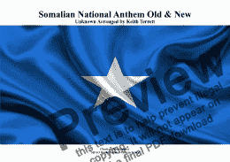 page one of Somalian National Anthem Old & New for Brass Quintet (MFAO World National Anthem Series)