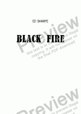 page one of Black Fire