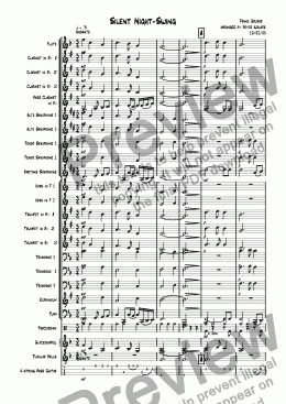 page one of Silent Night Swing