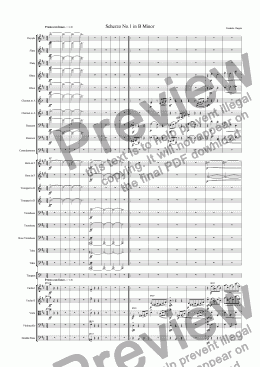 page one of Scherzo No.1 in B minor Op.20