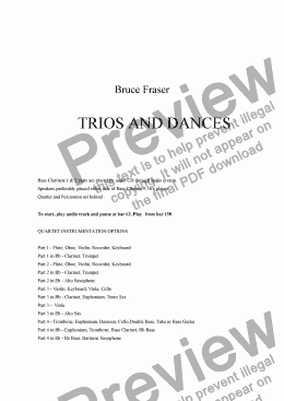page one of TRIOS AND DANCES