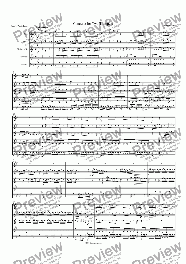 vivaldi concerto for two trumpets