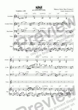 page one of 062-Nana (catalan)-(Arrangement 1)