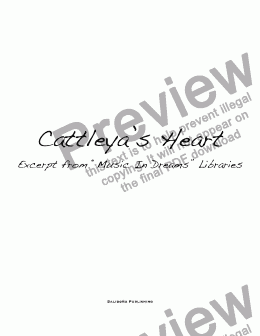 page one of Cattleya's Heart