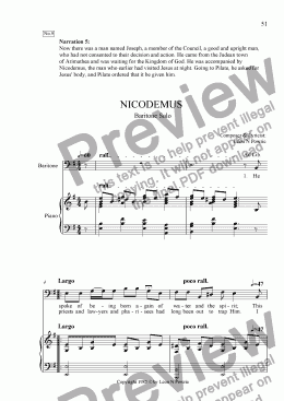 page one of Cantata - I Remember  #09  Nicodemus