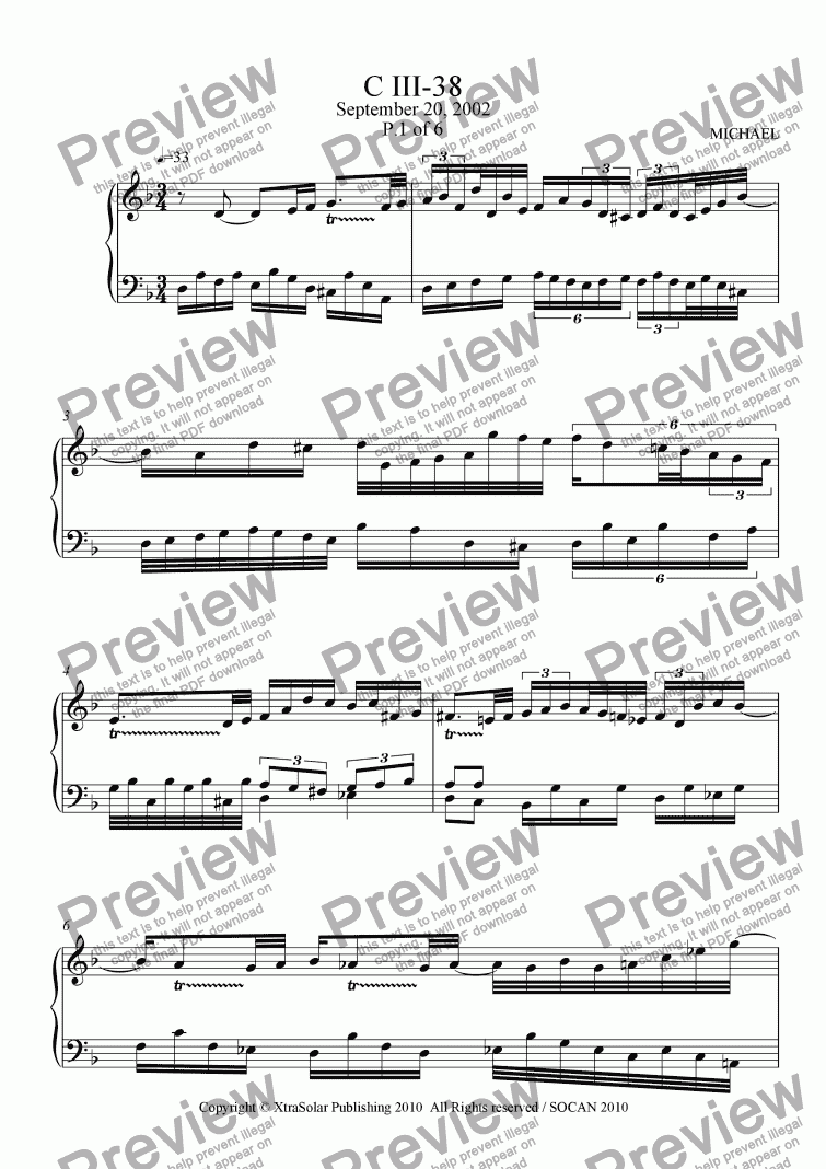 CIII-38 - Download Sheet Music PDF file