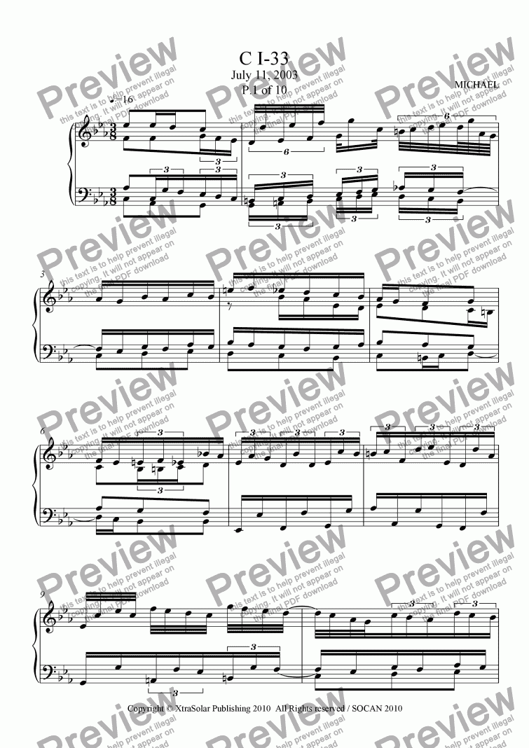 CI-33 - Download Sheet Music PDF file