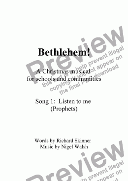 page one of Bethlehem! - 01 - Listen to me