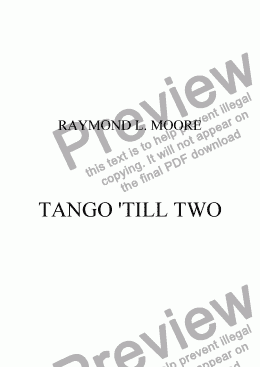 page one of  Tango till Two from the Danse Suite (Pop)