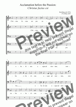 page one of Musica pro Feria VI in Parasceve (Good Friday): Gospel Acclamation