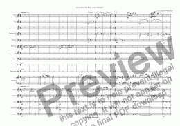 page one of Concerto for harp and orchestra, Op. 48 - I. Choral