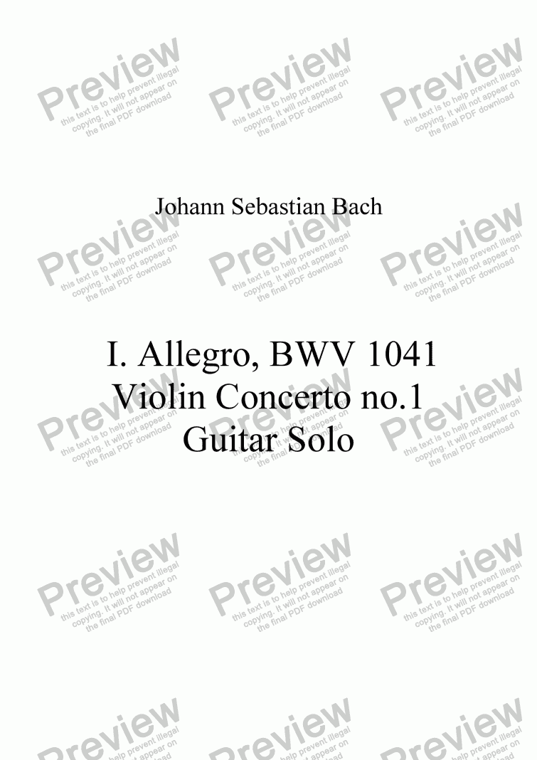 bach bwv 1001 presto guitar pdf tabs