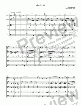 page one of Conticinio,  Venezuelan Waltz