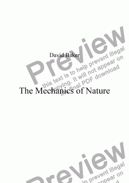 page one of The Mechanics of Nature