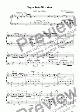 page one of Storsien Tales (part eight) Piano