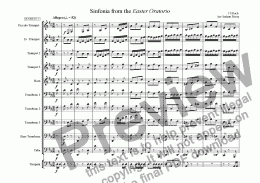 page one of Overture from the Easter Oratorio