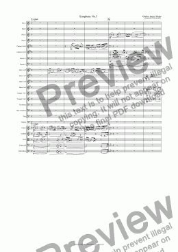 page one of Widor: Symphony No. 5 IV Adagio